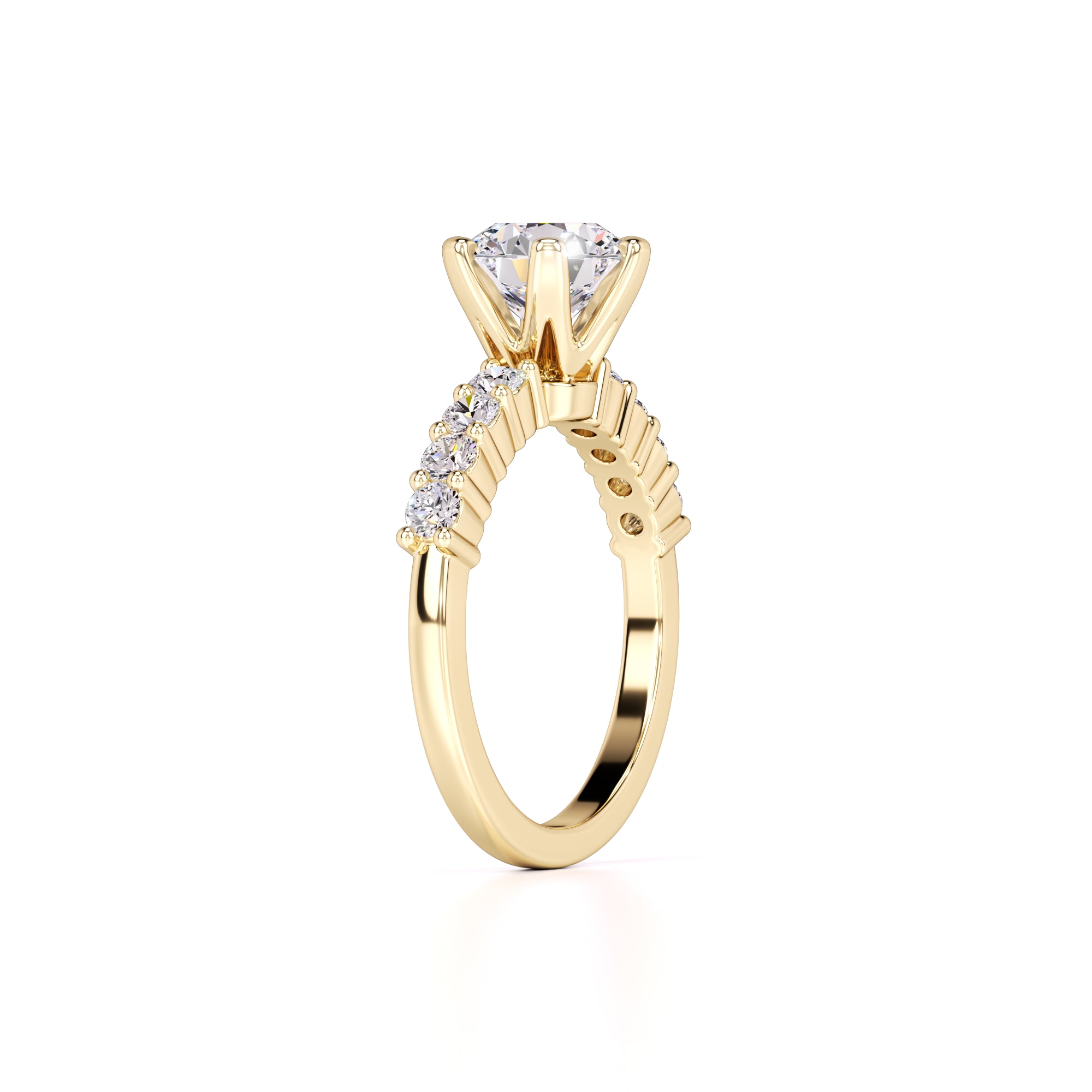 Allison Lab Grown Diamond Ring | Yellow Gold | 3