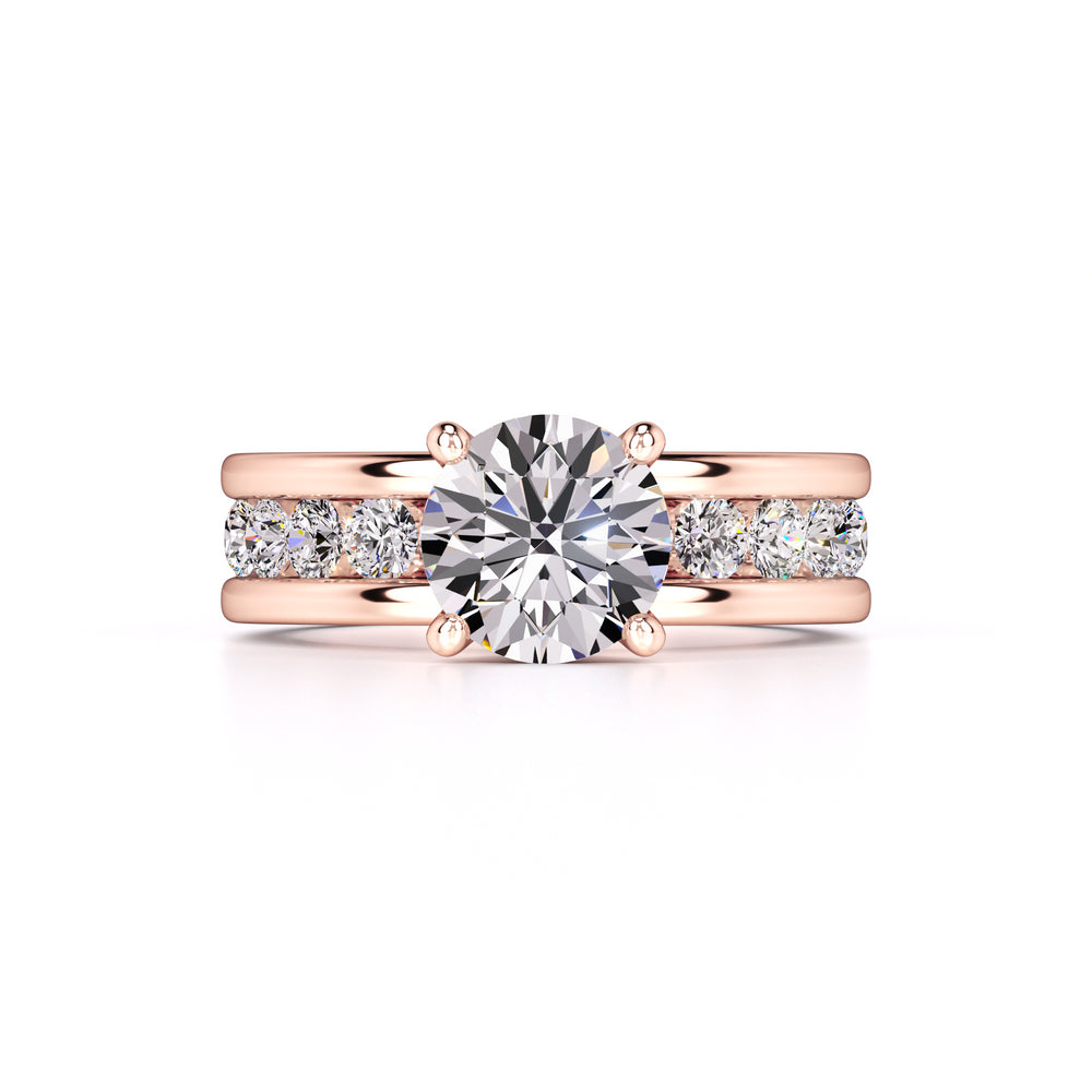 Lana Moissanite & Lab Grown Diamond Ring | Rose Gold | 1