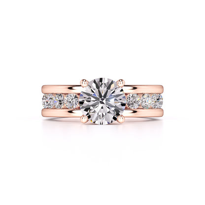 Lana Moissanite & Lab Grown Diamond Ring | Rose Gold | 1