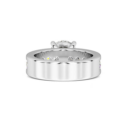 Lana Moissanite & Lab Grown Diamond Ring | White Gold | 3