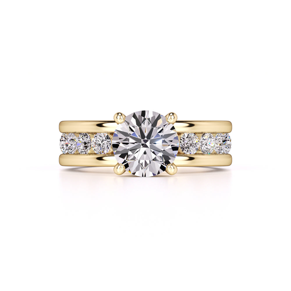Lana Moissanite & Lab Grown Diamond Ring | Yellow Gold | 1
