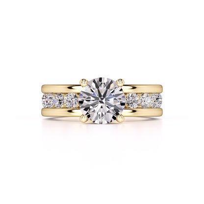 Lana Moissanite & Lab Grown Diamond Ring | Yellow Gold | 1