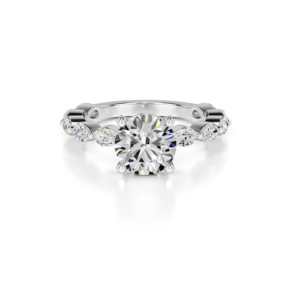 Sarah Lab Grown Diamond Ring | White Gold | 1