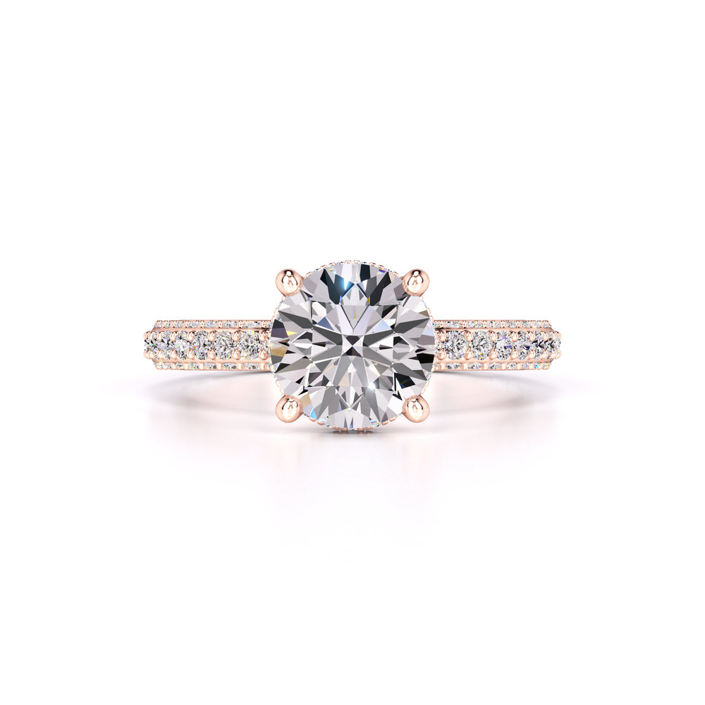 Taylor Moissanite & Lab Grown Diamond Ring | Rose Gold | 1