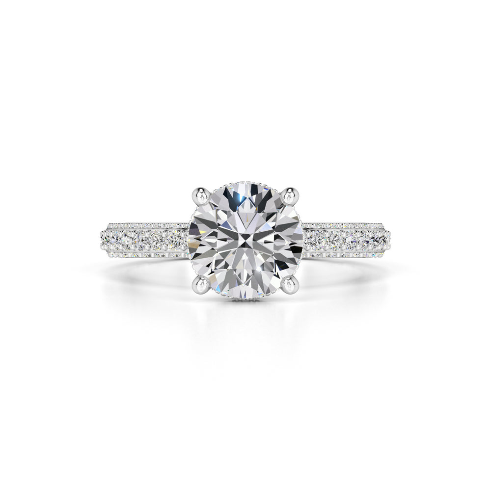 Taylor Moissanite & Lab Grown Diamond Ring | White Gold | 1