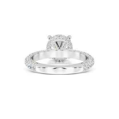 Taylor Moissanite & Lab Grown Diamond Ring | White Gold | 3