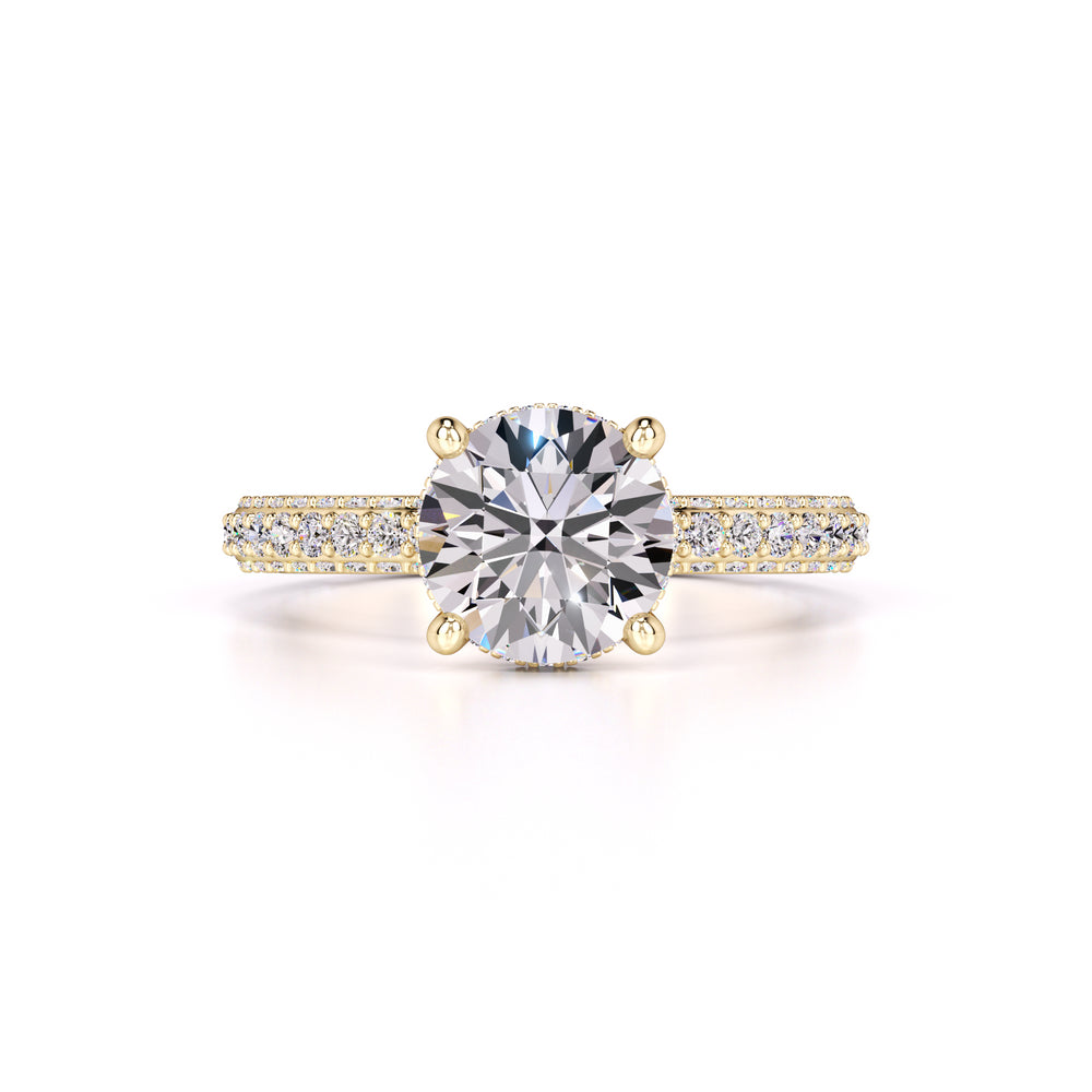 Taylor Moissanite & Lab Grown Diamond Ring | Yellow Gold | 1
