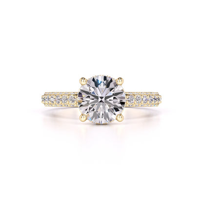Taylor Moissanite & Lab Grown Diamond Ring | Yellow Gold | 1