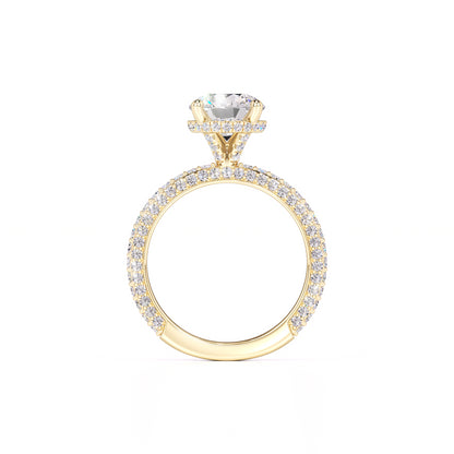 Taylor Moissanite & Lab Grown Diamond Ring | Yellow Gold | 4
