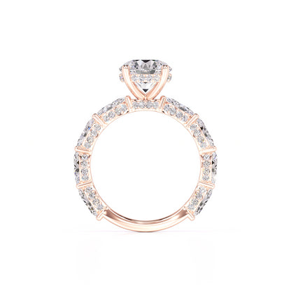 Kiara Moissanite & Lab Grown Diamond Ring | Rose Gold | 4