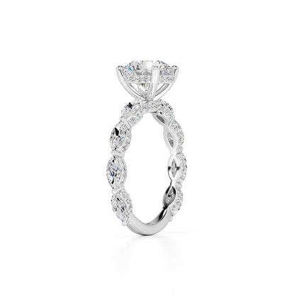 Kiara Lab Grown Diamond Ring | White Gold | 3