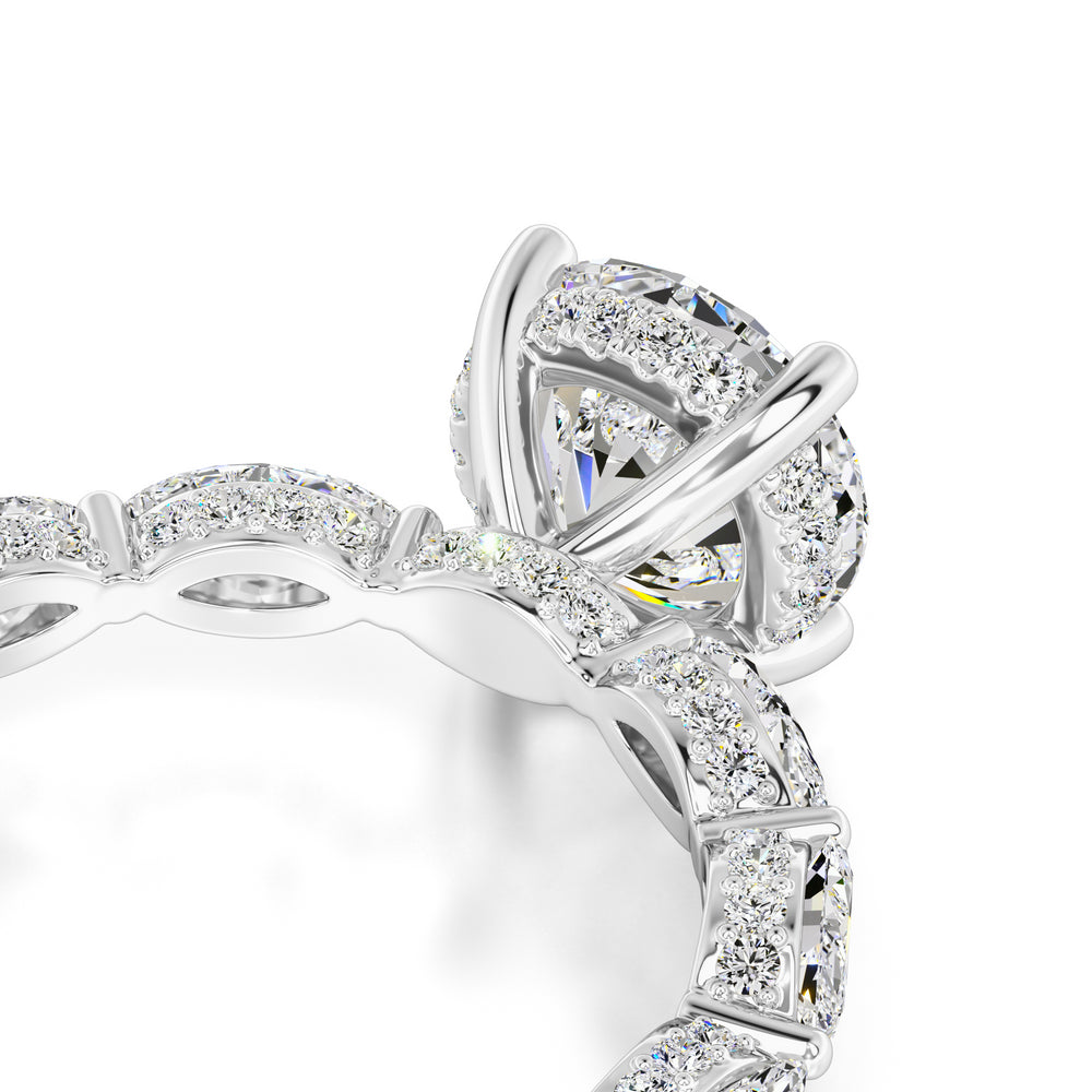 Kiara Lab Grown Diamond Ring | White Gold | 2