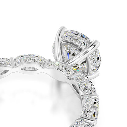 Kiara Moissanite & Lab Grown Diamond Ring | White Gold | 2