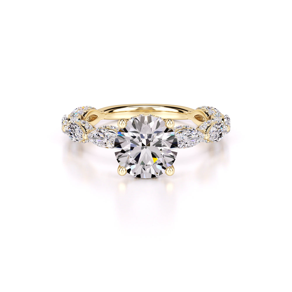 Kiara Lab Grown Diamond Ring | Yellow Gold | 1