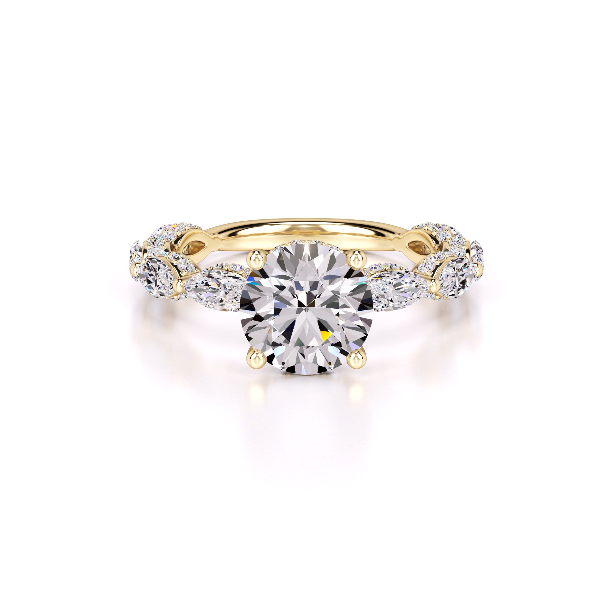 Kiara Lab Grown Diamond Ring | Yellow Gold | 1