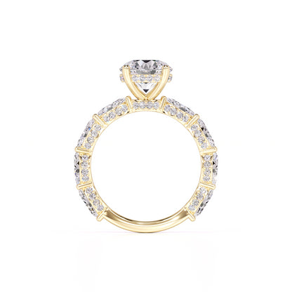 Kiara Moissanite & Lab Grown Diamond Ring | Yellow Gold | 4