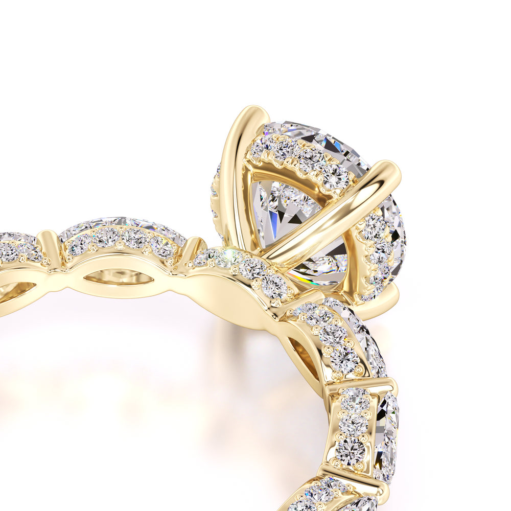 Kiara Lab Grown Diamond Ring | Yellow Gold | 2
