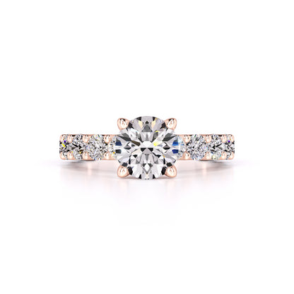 Lila Moissanite & Lab Grown Diamond Ring | Rose Gold | 1