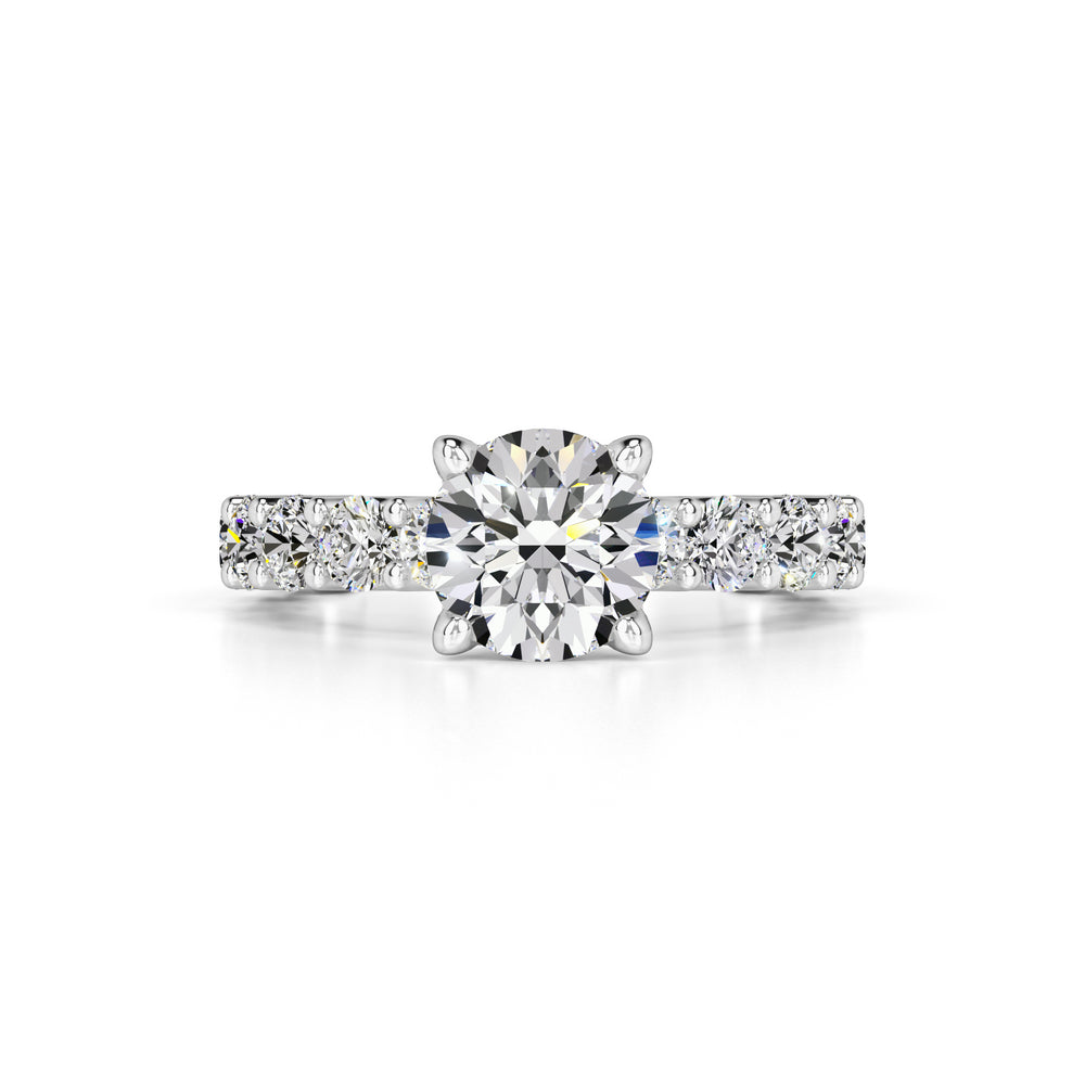 Lila Moissanite & Lab Grown Diamond Ring | White Gold | 1