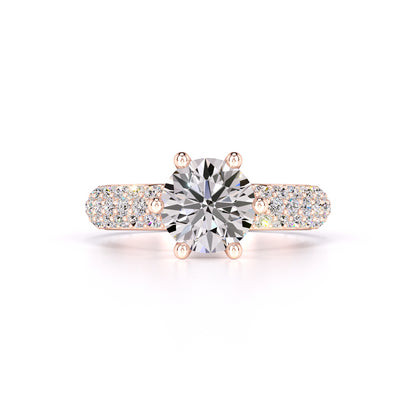 Isla Moissanite & Lab Grown Diamond Ring | Rose Gold | 1