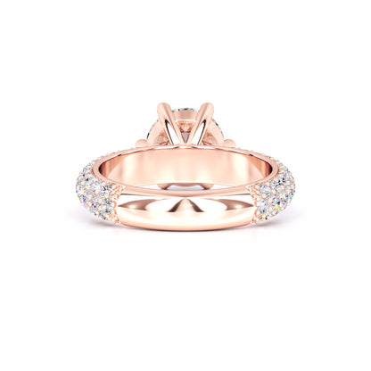 Isla Moissanite & Lab Grown Diamond Ring | Rose Gold | 3
