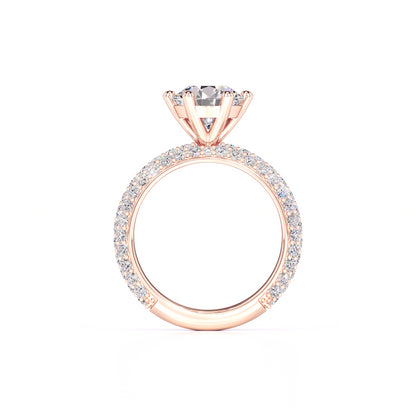 Isla Moissanite & Lab Grown Diamond Ring | Rose Gold | 4
