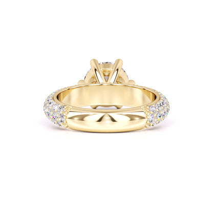 Isla Moissanite & Lab Grown Diamond Ring | Yellow Gold | 3