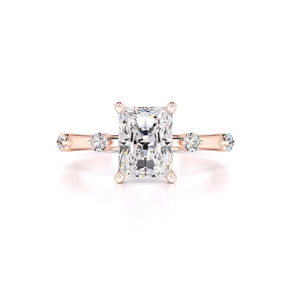 Georgia Moissanite & Lab Grown Diamond Ring | Rose Gold | 1
