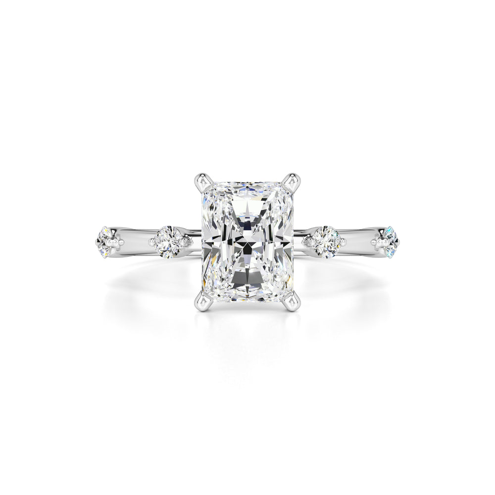 Georgia Moissanite & Lab Grown Diamond Ring | White Gold | 1