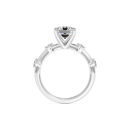 Georgia Moissanite & Lab Grown Diamond Ring | White Gold | 4