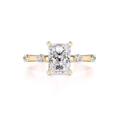 Georgia Moissanite & Lab Grown Diamond Ring | Yellow Gold | 1