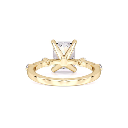 Georgia Moissanite & Lab Grown Diamond Ring | Yellow Gold | 3