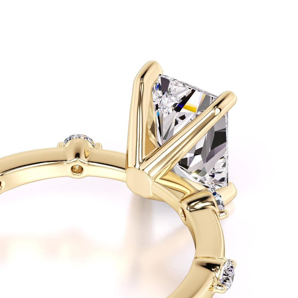 Georgia Moissanite & Lab Grown Diamond Ring | Yellow Gold | 2
