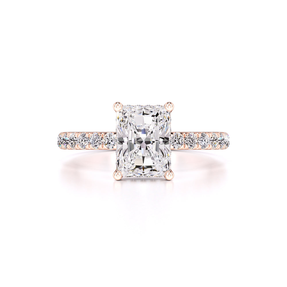 Gracie Moissanite & Lab Grown Diamond Ring | Rose Gold | 1