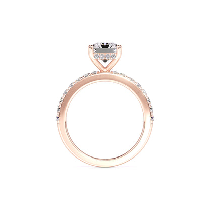 Gracie Moissanite & Lab Grown Diamond Ring | Rose Gold | 4