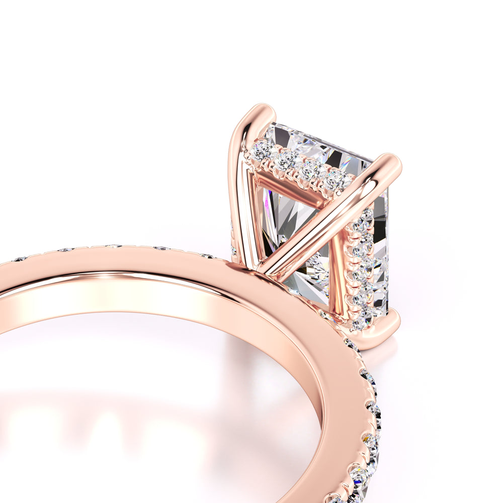 Gracie Moissanite & Lab Grown Diamond Ring | Rose Gold | 2