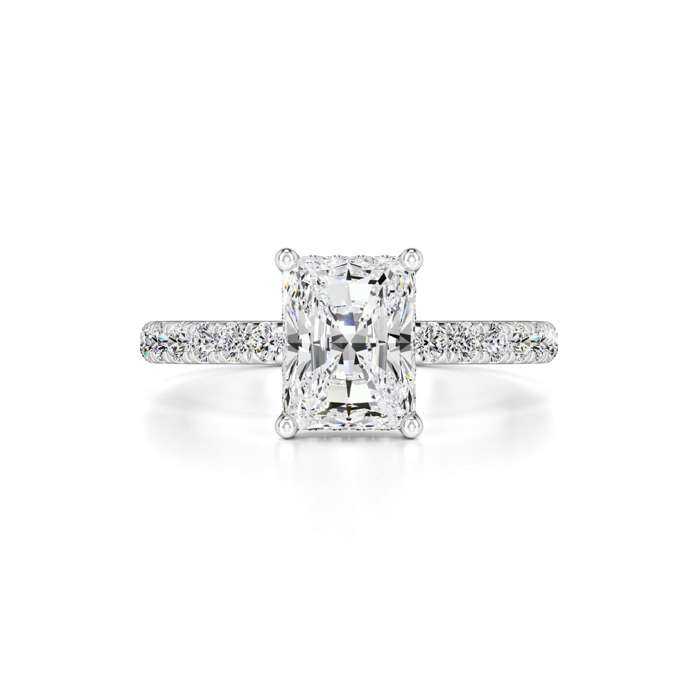 Gracie Moissanite & Lab Grown Diamond Ring | White Gold | 1