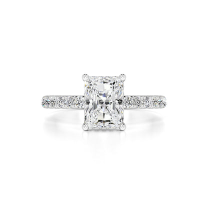 Gracie Moissanite & Lab Grown Diamond Ring | White Gold | 1