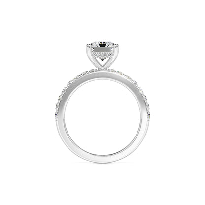 Gracie Moissanite & Lab Grown Diamond Ring | White Gold | 4