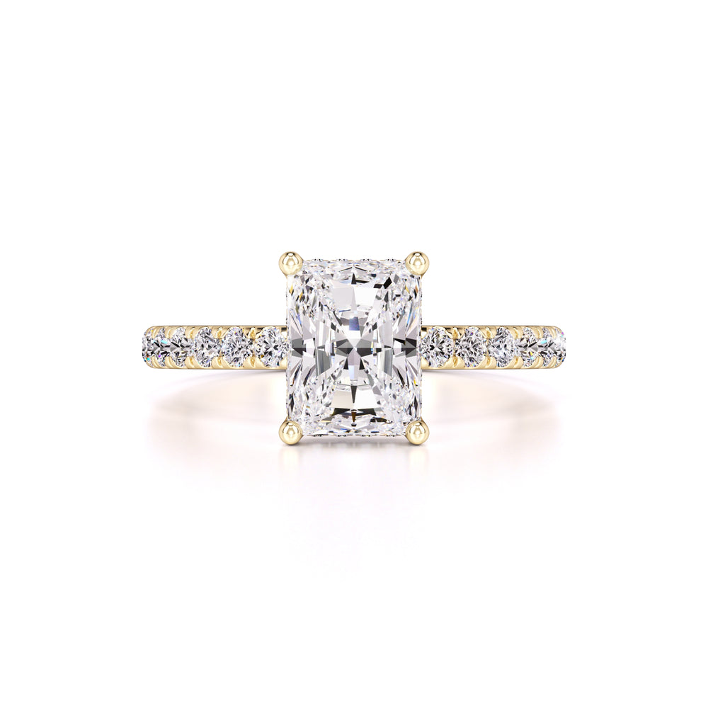 Gracie Moissanite & Lab Grown Diamond Ring | Yellow Gold | 1