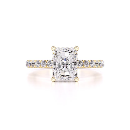Gracie Moissanite & Lab Grown Diamond Ring | Yellow Gold | 1