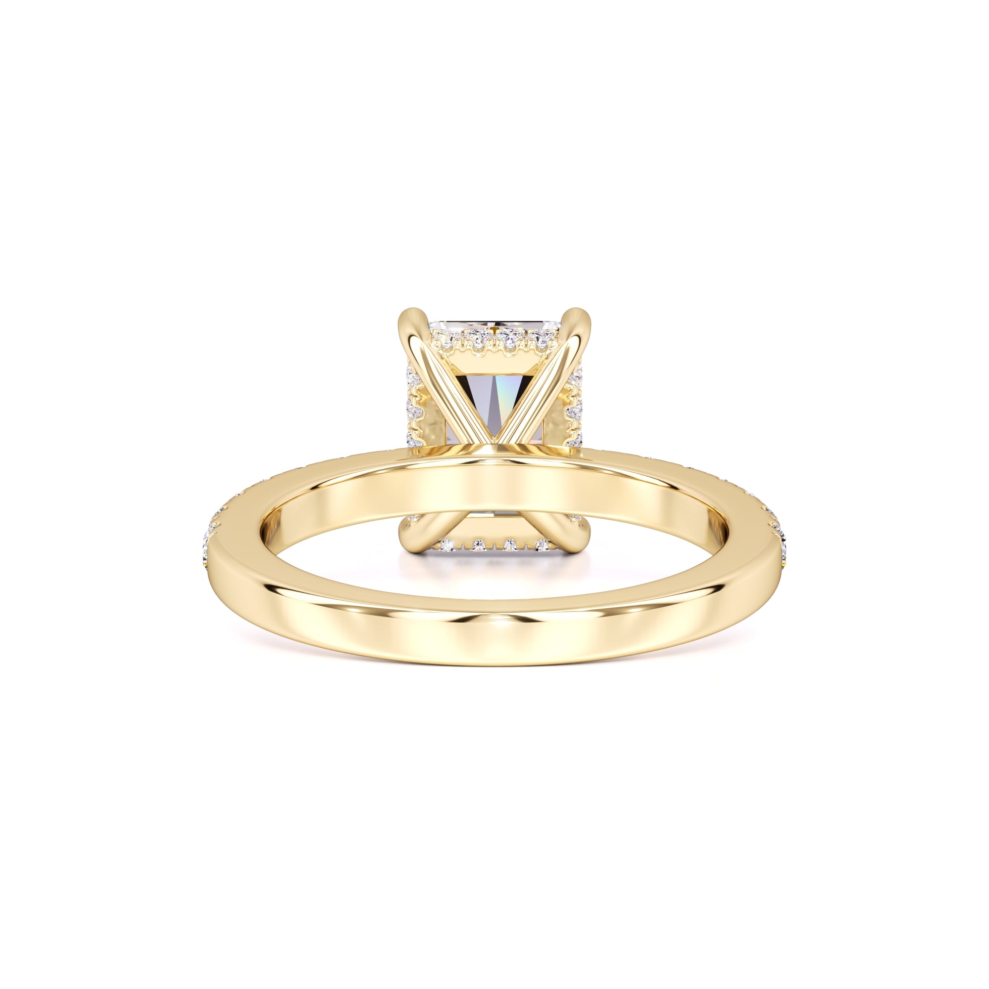 Gracie Moissanite & Lab Grown Diamond Ring | Yellow Gold | 3