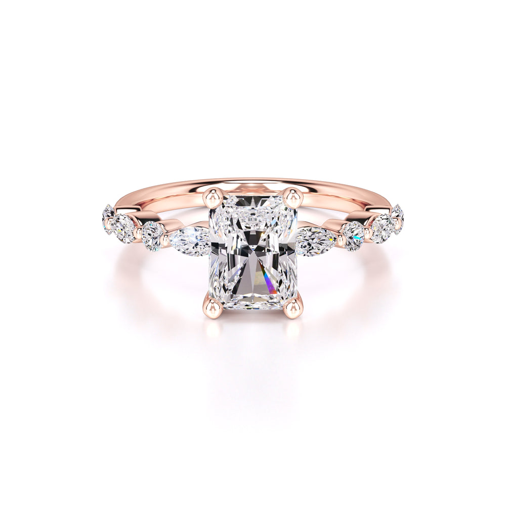 Jade Lab Grown Diamond Ring | Rose Gold | 1