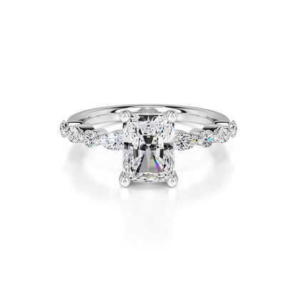 Jade Lab Grown Diamond Ring | White Gold | 1