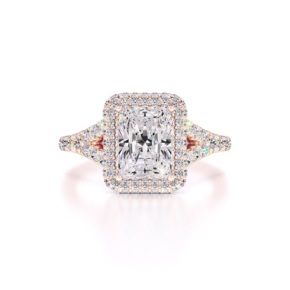 Melanie Moissanite & Lab Grown Diamond Ring | Rose Gold | 1