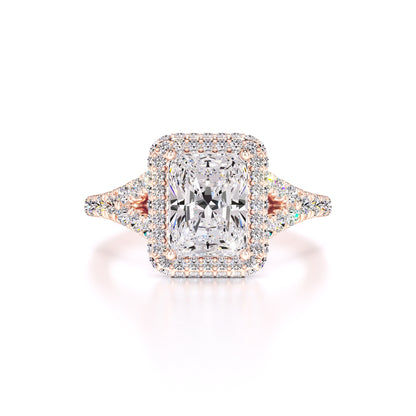 Melanie Moissanite & Lab Grown Diamond Ring | Rose Gold | 1