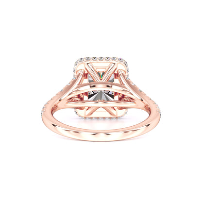 Melanie Moissanite & Lab Grown Diamond Ring | Rose Gold | 3