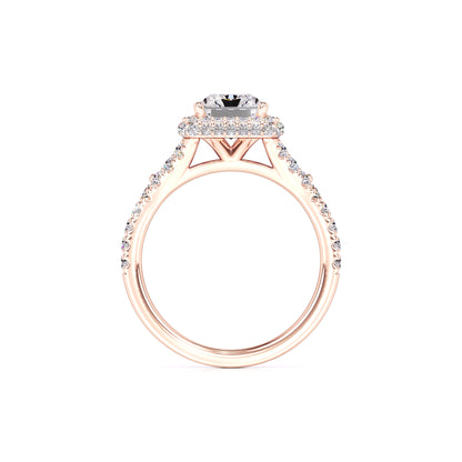 Melanie Moissanite & Lab Grown Diamond Ring | Rose Gold | 4
