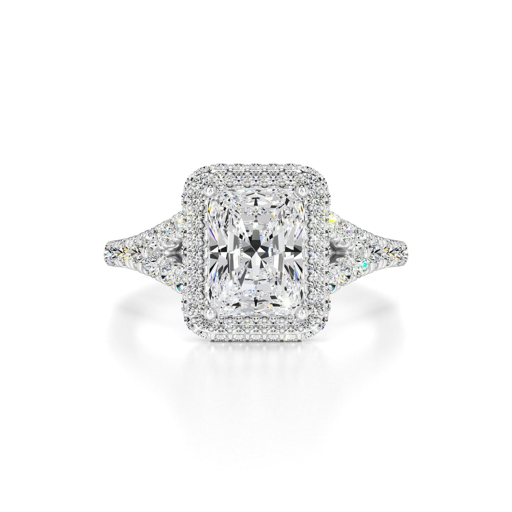 Melanie Moissanite & Lab Grown Diamond Ring | White Gold | 1