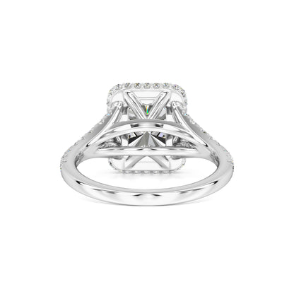 Melanie Moissanite & Lab Grown Diamond Ring | White Gold | 3